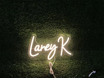 Brighten Your Space: Laney K Custom LED Neon Sign for Weddings, Bars, and Office Decor