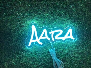 Brighten Your Space: From Office to Wedding, Enhance Any Occasion with Personalize Custom Aara LED Neon Sign.