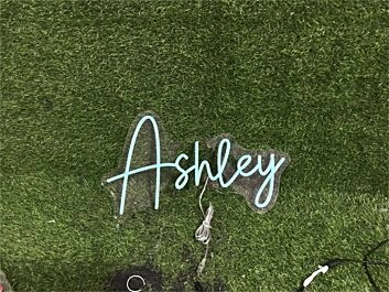 Brighten Up Your Space: Personalize Custom Ashley LED Neon Sign for Weddings, Bars, and Home Decor