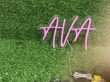 Brighten Your Space from Weddings to Bars with the Personalize Custom Ava LED Neon Sign