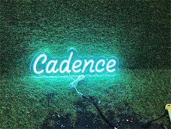 Enhance Any Space from Bars to Weddings with the Personalize Custom Cadence LED Neon Sign.