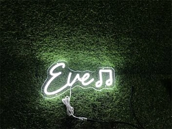 Brighten Your Special Moments: Embrace Home, Weddings, and Celebrations with Personalize Custom Eve With Note LED Neon Sign.
