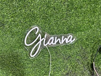 Elevate Your Space: Personalize Custom Gianna LED Neon Sign for Home, Office, Weddings, and Vibrant Party Atmospheres.