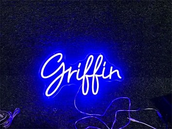 Elevate Your Space: Personalize Custom Griffin LED Neon Sign Perfect for Home Decor, Trendy Offices, Chic Bars, and Memorable Weddings