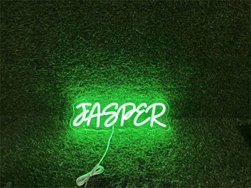 Brighten Up Your Space: Personalize Custom Jasper LED Neon Sign for Weddings, Parties, and Chic Office Decor.