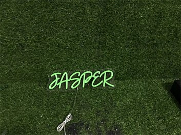 Brighten Up Your Space: Personalize Custom Jasper LED Neon Sign for Weddings, Parties, and Chic Office Decor.