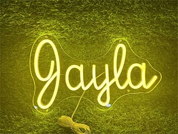 Enhance Your Space: Personalize Custom Jayla LED Neon Sign for Weddings, Parties, and Office Decor.