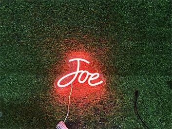 Elevate Your Office, Bar, or Wedding Ambiance with the Personalize Custom Joe LED Neon Sign