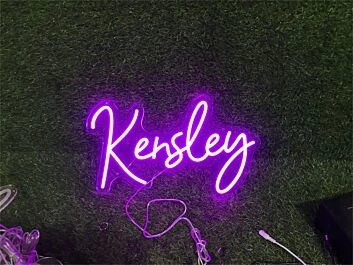 Brighten Up Your Space: Personalize Custom Kenslay LED Neon Sign for Home, Office, Weddings, and Party Ambiance