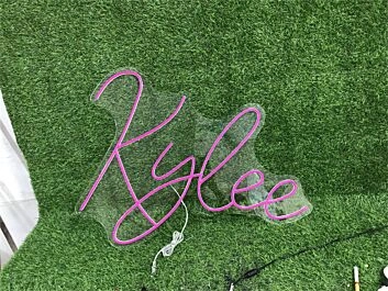 Brighten Your Space: Personalize Custom Kylee LED Neon Sign for Weddings, Bars, and Office Decor.