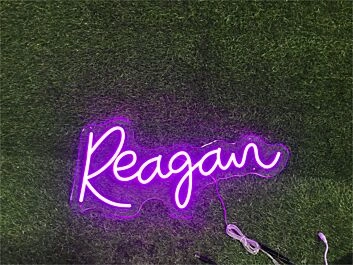 Brighten Up Your Space: From Home Decor to Weddings, Enhance Any Occasion with the Personalize Custom Reagan LED Neon Sign