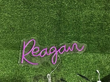 Brighten Up Your Space: From Home Decor to Weddings, Enhance Any Occasion with the Personalize Custom Reagan LED Neon Sign