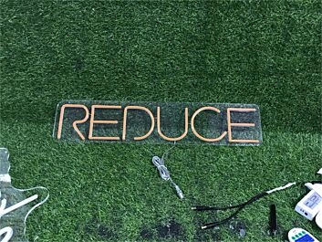Brighten Up Your Space: Personalize Custom Reduce LED Neon Sign for Home, Office, and Special Events Decor.