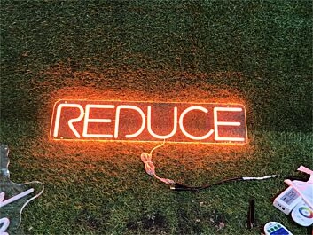 Brighten Up Your Space: Personalize Custom Reduce LED Neon Sign for Home, Office, and Special Events Decor.