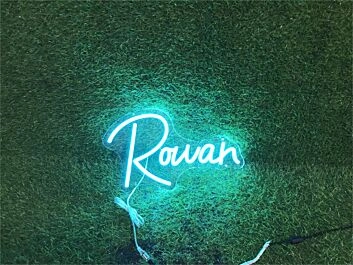 Brighten Up Your Space: Personalize Custom Rowan LED Neon Sign for Home Decor, Office Elegance, and Vibrant Party Atmospheres.