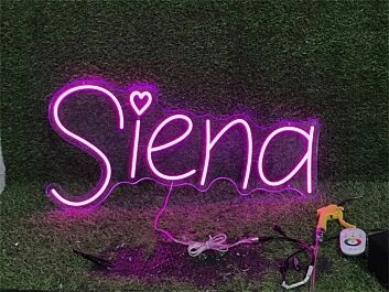 Transform Your Space: Personalize Custom Siena LED Neon Sign Perfect for Weddings, Bars, and Home Décor