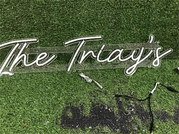 Bring Your Space to Life: Personalize Custom The Triays LED Neon Sign for Home Decor, Bars, and Events.