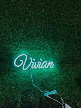 Enhance Your Space: Personalize Custom Vivian LED Neon Sign for Home Decor, Offices, Bars, and Weddings