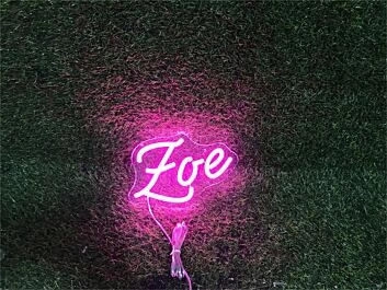 Brighten Up Your Life: Personalize Custom Zoe LED Neon Sign for Weddings, Bars, and Home Decor Ambience