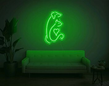 Dog and Cat V2 LED Neon Sign