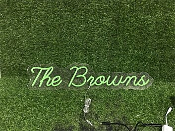 Enhance your space from office to wedding with The Brouns Custom LED Neon Sign.