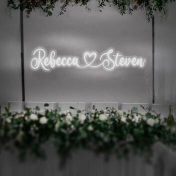 Customized Name Romantic Backsplash Neon Sign