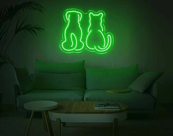 Dog and Cat V1 LED Neon Sign