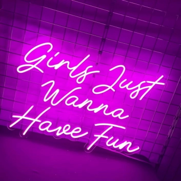 Infuse Your Space with Vibrant Energy &quot;Girls Just Wanna Have Fun&quot; Neon
