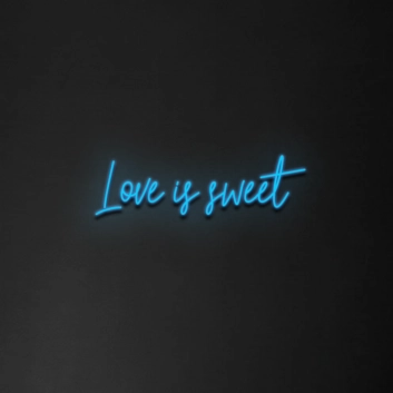 &#39;Love Is Sweet&#39; Neon Sign