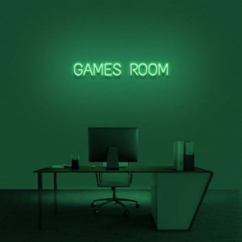 &#39;Games Room&#39; Neon Sign