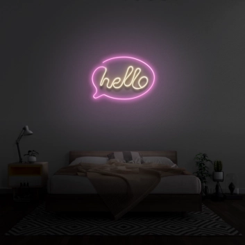 Hello&#39; Neon Sign