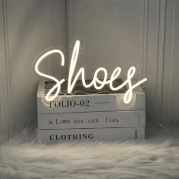 &#39;Shoes&#39; Neon Sign