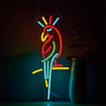 Brighten Your Farmhouse Kitchen or Country-Themed Bar with the Colorful Rooster Shape Neon Sign