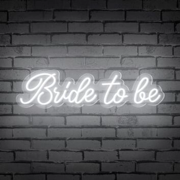 Add a vibrant touch to your wedding celebrations and bridal showers with the Bride To Be Words Neon Sign.