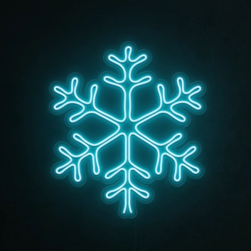 Snowflake Neon Sign