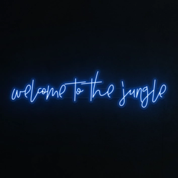 Welcome to the Jungle Neon Sign