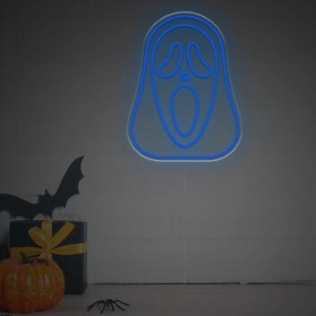 Elevate Your Halloween Ambiance or Theme Parties with the Ghostmask From Scream LED Neon Sign.
