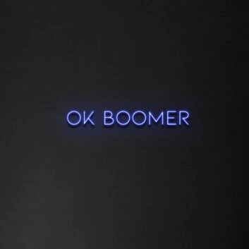 Ok Boomer Neon Sign