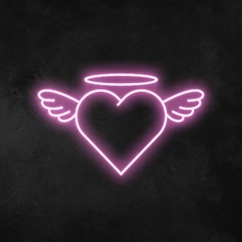 Angel Heart Neon Sign