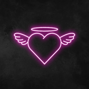 Angel Heart Neon Sign