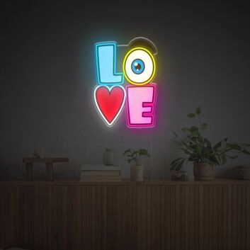Brighten Your Wedding, Bar, and Home Atmosphere with Creative Funny Love Sign LED Neon Acrylic Artwork.