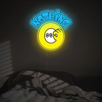 Brighten Your Bar, Office, and Special Celebrations with Nothing With Funny Zero Number LED Neon Acrylic Artwork.