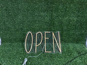 Brighten Your Space: Orange OPEN Custom LED Neon Sign Perfect for Bars, Stores, and Trendy Home Decor