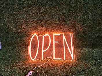 Brighten Your Space: Orange OPEN Custom LED Neon Sign Perfect for Bars, Stores, and Trendy Home Decor