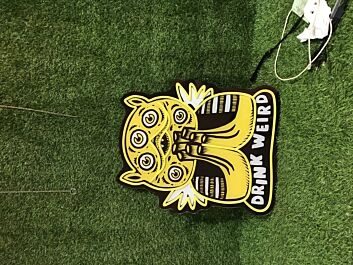 Elevate Your Bar, Office, or Party Ambiance with the Drink Weird UV Print LED Neon Sign.