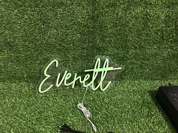 Brighten Your Office, Store, or Bar Ambiance with Everett Green LED Neon Sign