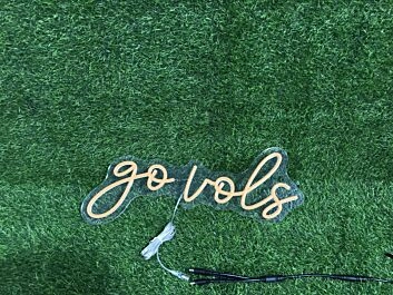 Brighten Up Your Game Day Celebrations and Sport Your Team Spirit at Home, Bar, or Tailgate with the Go Vols Orange LED Neon Sign.