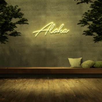 Aloha Neon Sign