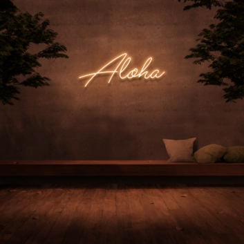 Aloha Neon Sign