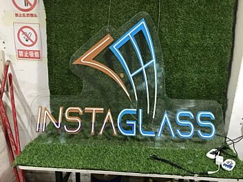 Brighten Up Your Space: Instaglass Custom LED Neon Sign for Bars, Weddings, and Office Decorations.